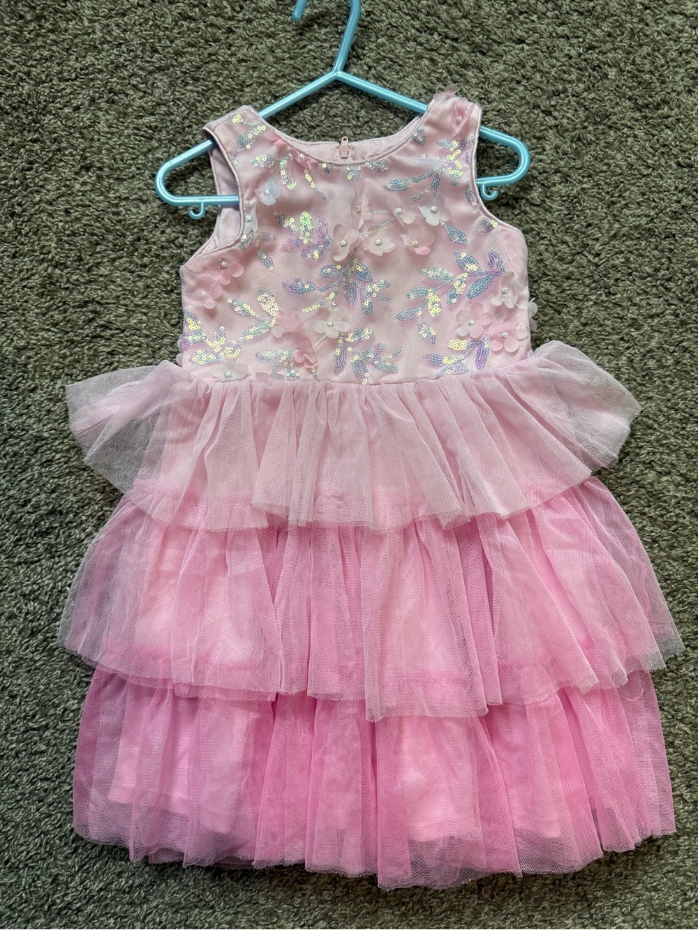 Kids Pink Tulle Party Dress - Brand Unspecified